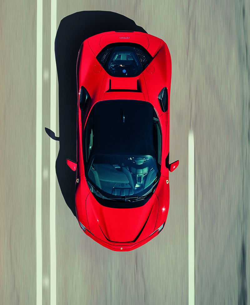 Ferrari SF90_Stradale von oben. Foto @ FCE Media