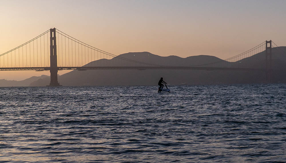 Manta5 Hydrofoil vor San Francisco. Foto © Manta 5
