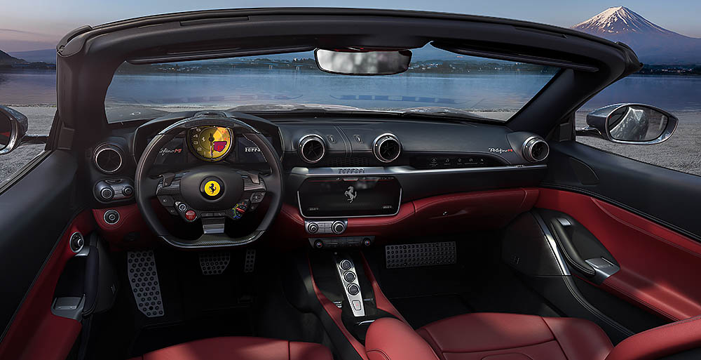 Ferrari Portofino M Cockpit. Foto @ FCE Media