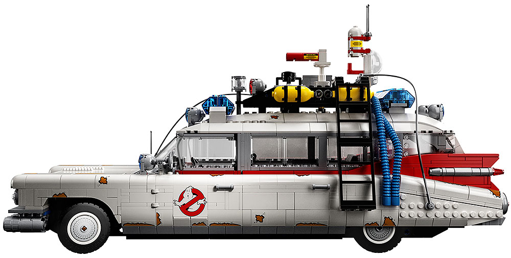 Für lange Weihnachtsferientage eignet sich zum Beispiel der aus 2.352 Teilen bestehende Lego-Bausatz des Ecto-1 genannten Einsatzfahrzeugs der Filmreihe „Ghostbusters“. Foto: Lego