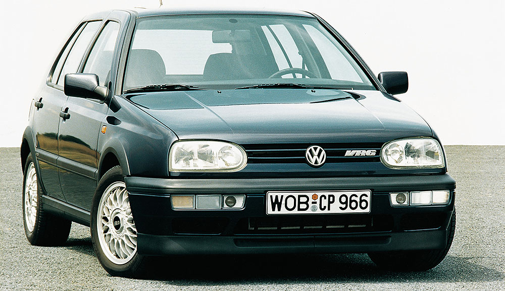 Der Golf zeigte sich in dritter Generation in neuer Bestform und unterstrich dies als VR6. Foto: VW