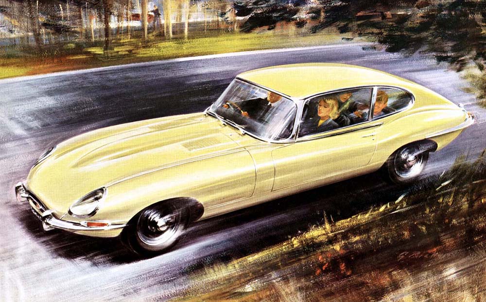 Der Jaguar E-Type zeigte, über welche Attribute Pulsbeschleuniger verfügen müssen, die Geschichte schreiben sollen: eine scheinbar endlos lange Motorhaube und muskulöse Kurven.
