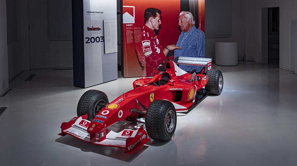 Michael Schuhmachers Ferrari F2003-GA Formula 1.