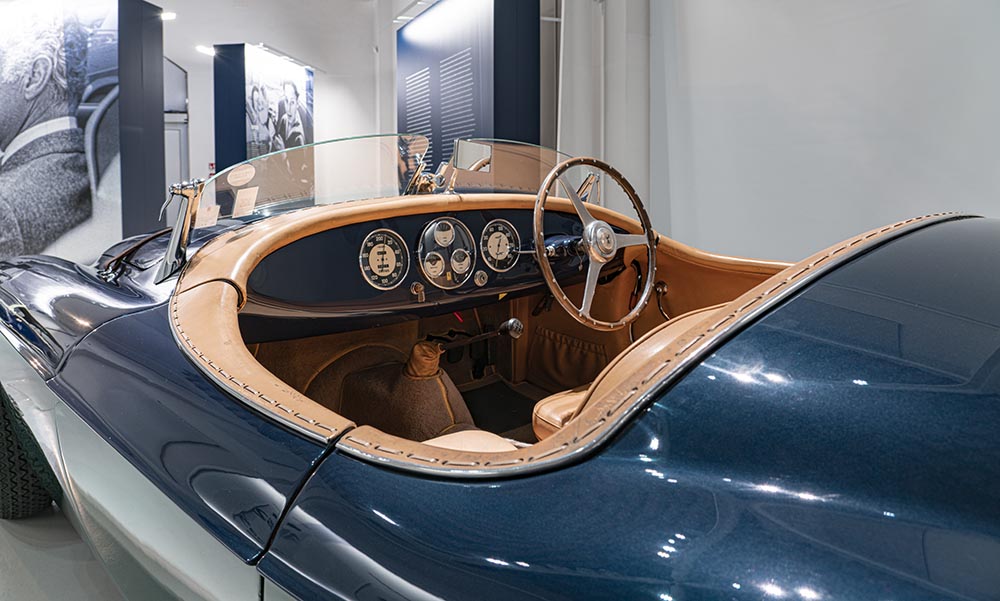 Ferrari 166 MM Cockpit.