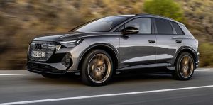 Anfang Juni surrt der Audi Q4 E-Tron in wahlweise acht Farben und drei Ausstattungslinien ab 41.900 Euro zu den Händlern, abzüglich der 9.570 Euro Förderung