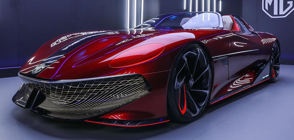 Cyberster hat SAIC-Tochter MG seine Studie eines modernen Elektro-Roadsters getauft. Foto: MG