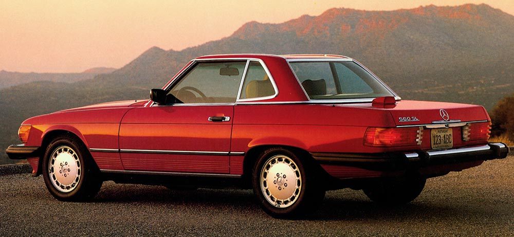 Mercedes-Benz 560 SL Baureihe R107 USA-Ausführung aus dem Jahr 1985