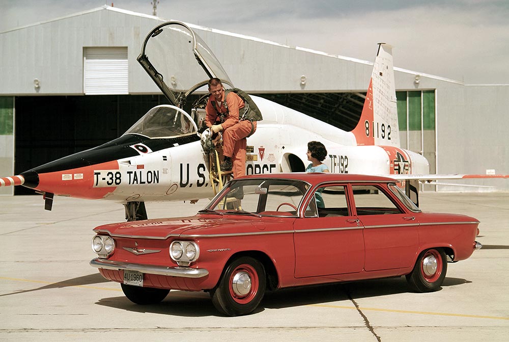 Der Chevrolet Corvair gilt als Design-Inspiration für den NSU Prinz. 