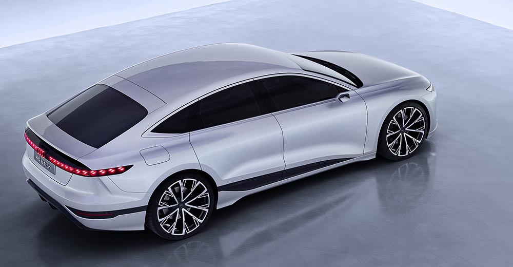 Rundum gelungenes Automobil-Design: Audi-Studie „A6 e-tron concept“.