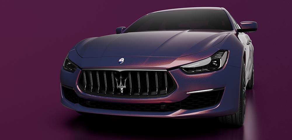 Frontalansicht des neuen Ghibli Hybrid Love Audacious.