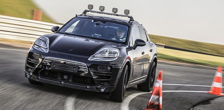 Porsche lässten den elektrischen Macan bereits Testrunden drehen