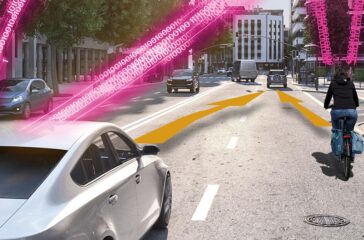 Die Telekom arbeitet mit Continental an der Vernetzung von Autos und Radfahrern