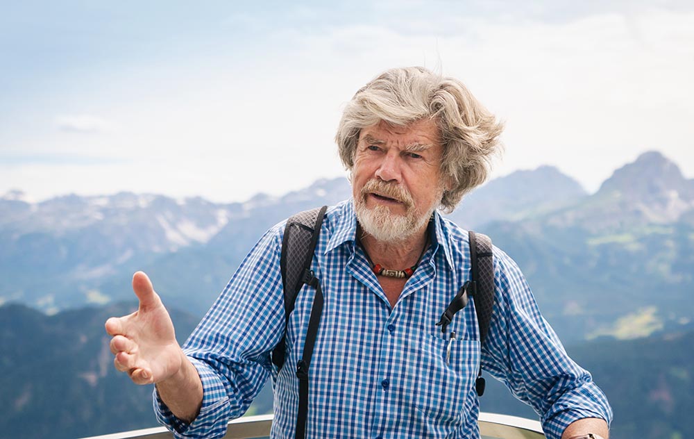 Messner sieht die Folgen des Klimawandels jeden Tag in den Bergen.