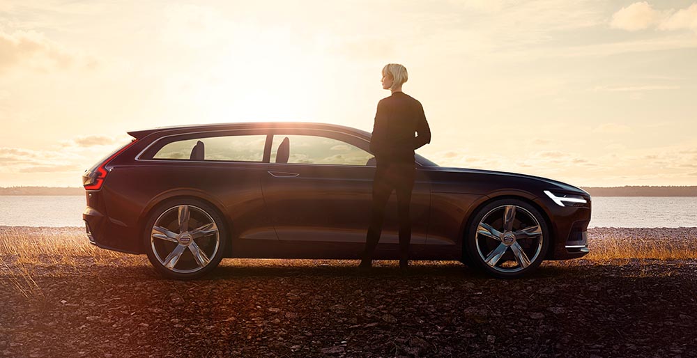 2014 debütierte auf dem Genfer Salon das Volvo Concept Estate. Die Studie transformierte die Idee des Volvo 1800 ES in die Gegenwart.