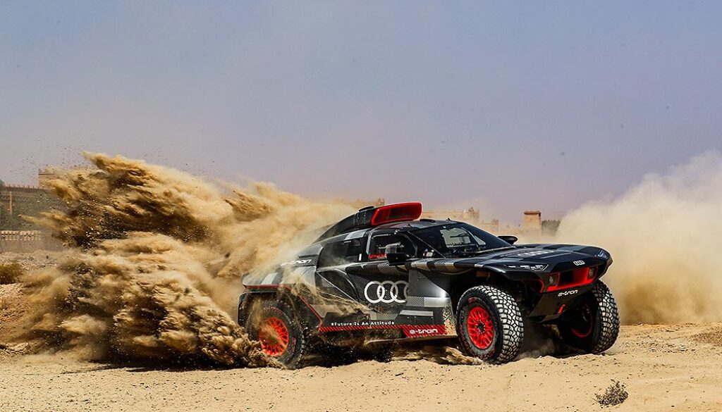 Audi RS Q e-tron Dakar Test Marokko