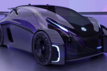 Mehr wie ein Auto kommt der ebenfalls futuristische MG Maze daher