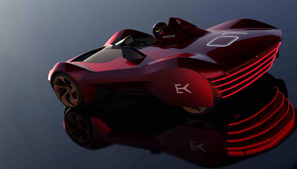 Ein spektakuläres Detail des Ekonk ist sein Rückleuchtendesign.