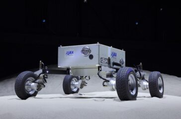Den Lunar Rover hat Nissan gemeinsam mit der japanischen Weltraumbehörde JAXA entwickelt