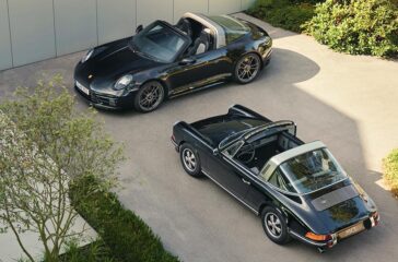 Gleich zwei spezielle 911 Targa hat Porsche zum 50sten Geburtstag von Porsche Design aufgelegt