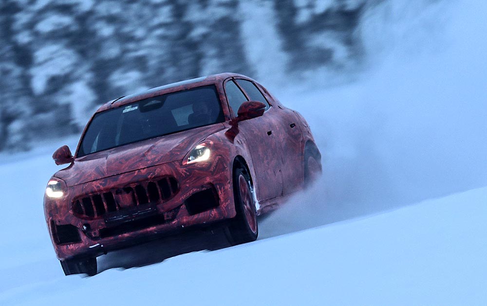 Maserati Grecale im schwedischen Norden. 