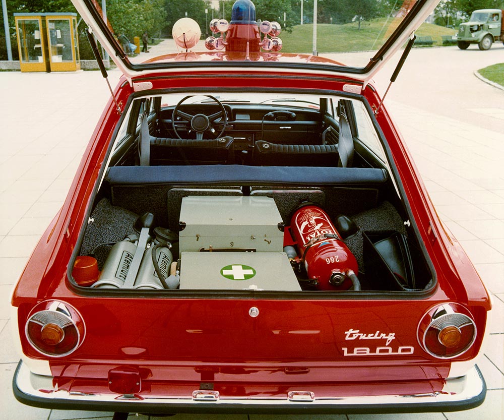 Auch als Feuerwehrauto war der Touring im Einsatz.