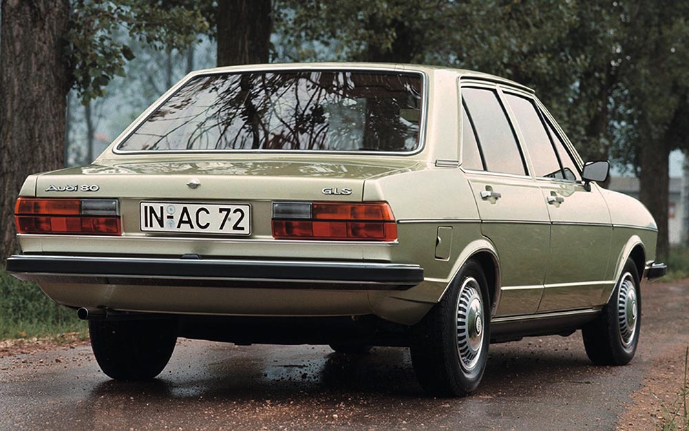 „Zur vorbildlichen Technik das perfekte Styling“, bewarb Audi 1976 den facegelifteten 80.