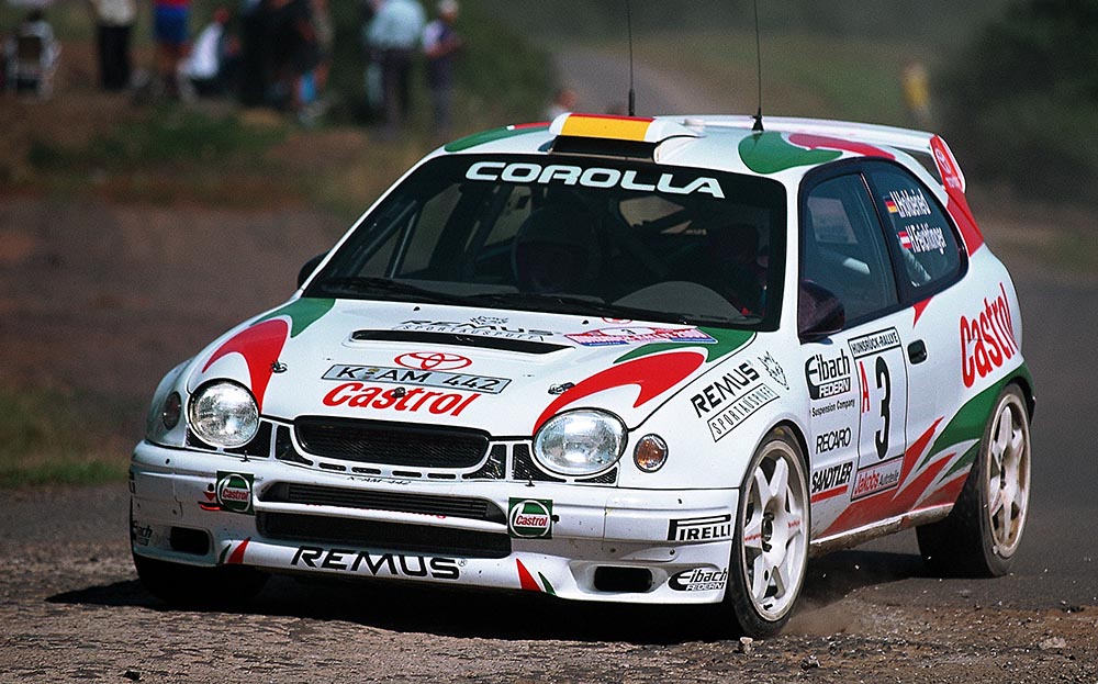 Als Corolla WRC war die achte Generation auch bei die Rallye-Weltmeisterschaft unterwegs.