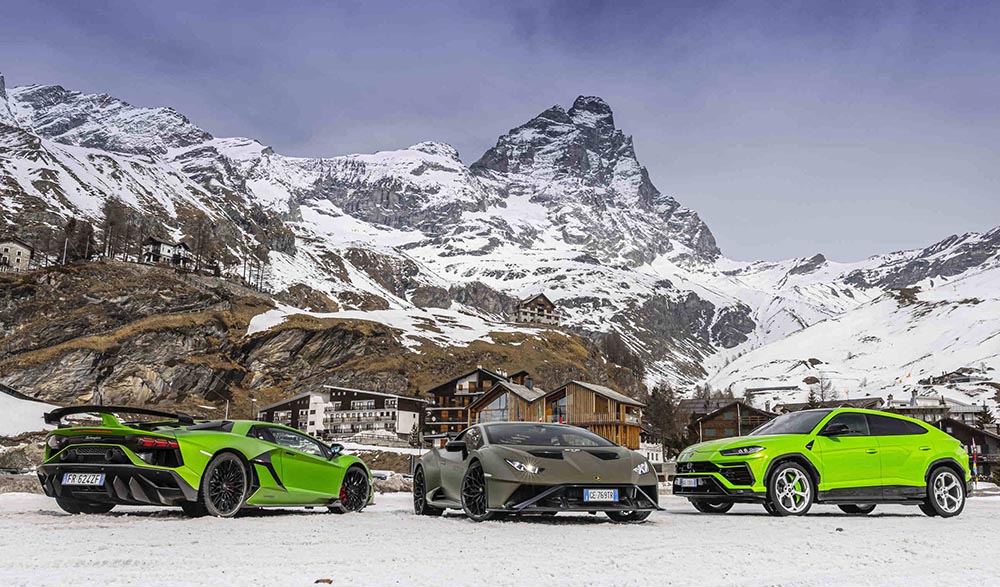 Aventador SVJ, Huracan STO und ein Urus - das Modellangebot von Lamborghini ist übersichtlich.