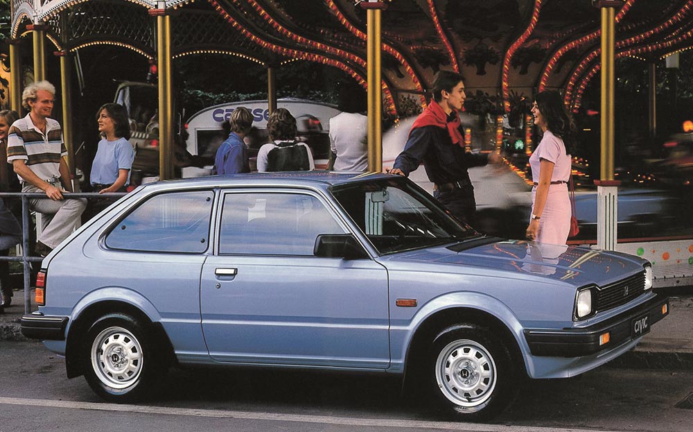 Die zweite Generation des Honda Civic kam 1979 auf die Straße.