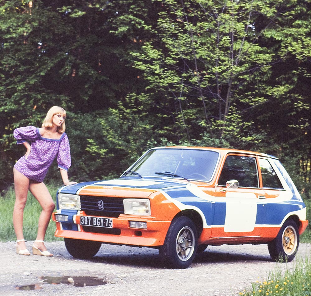 Der sportliche Spitzentyp Peugeot 104 ZS Rallye leistete 59 kW/80 PS.