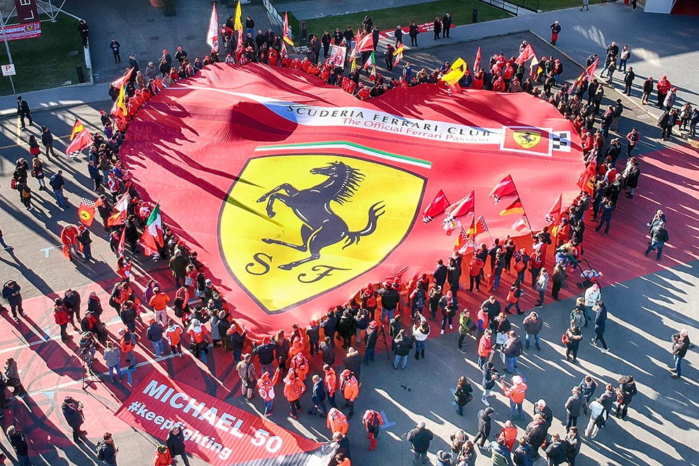2019 feierten die Ferrari-Fans Michael Schumachers Geburtstag. 