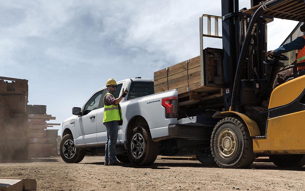 Der Lightning ist auch als Arbeitspferd im Einsatz.