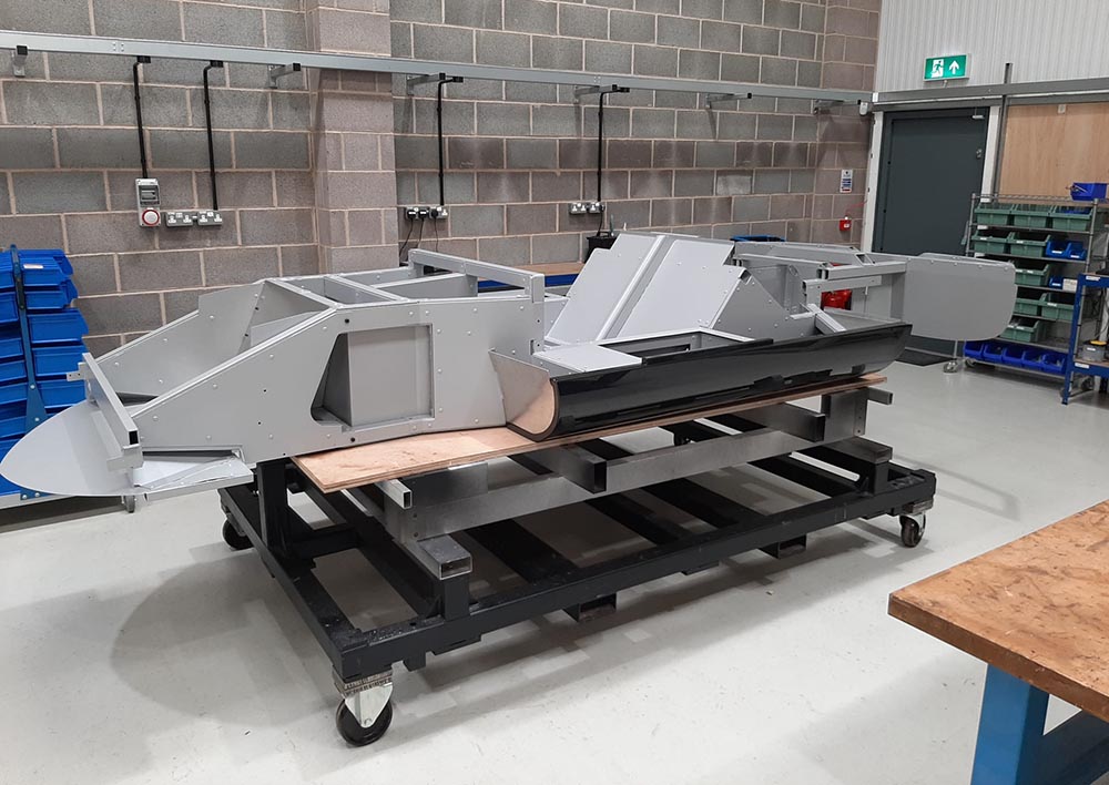 Unter der Leichtbauhülle des N1A steckt ein Leichtbau-Chassis. 