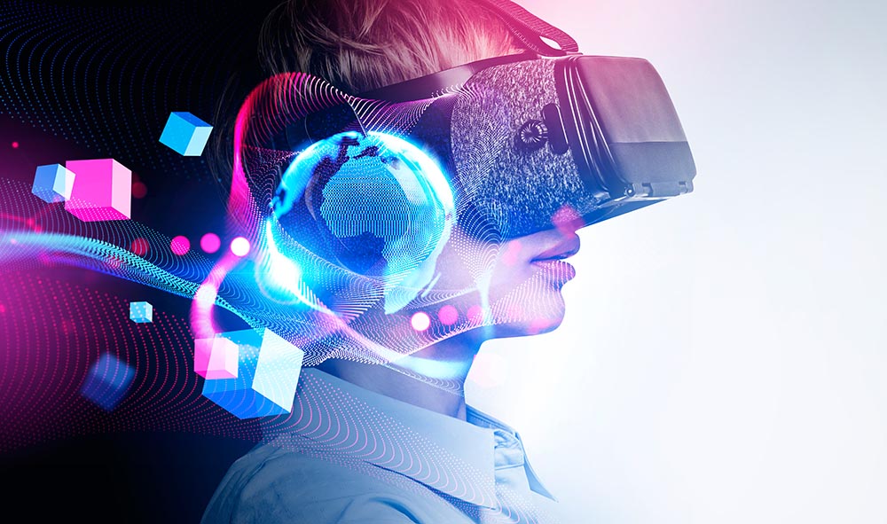 Eintauchen in virtuelle Welten mit VR-Brille.