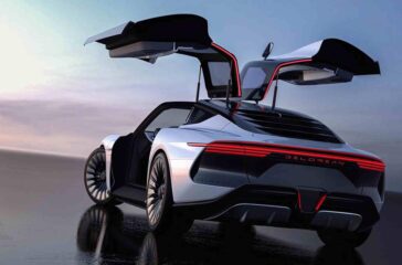 Wie einst der DMC-12 bietet auch der Neuzeit-DeLorean Alpha5 Flügeltüren