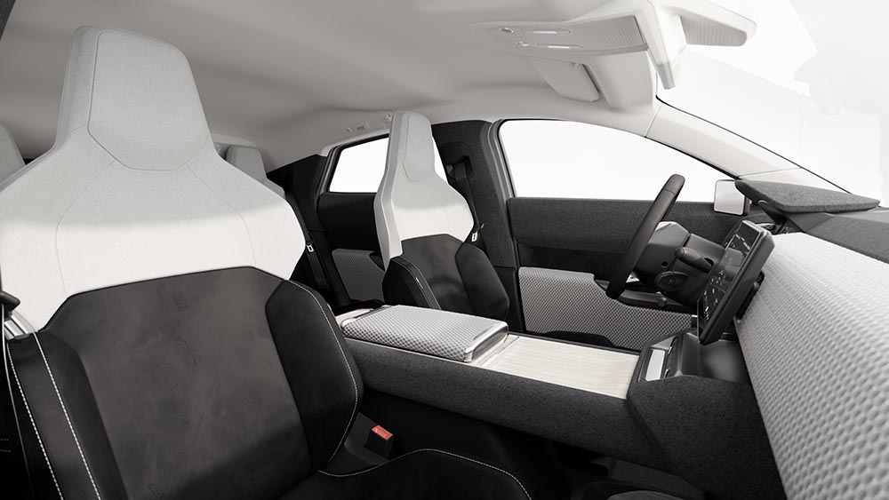 Im Innenraum des Lightyear 0 kommen vor allem nachhaltige Materialien zum Einsatz.