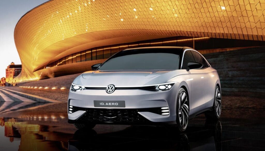 Statt Türgriffe bietet der ID. Aero leuchtende Touchflächen