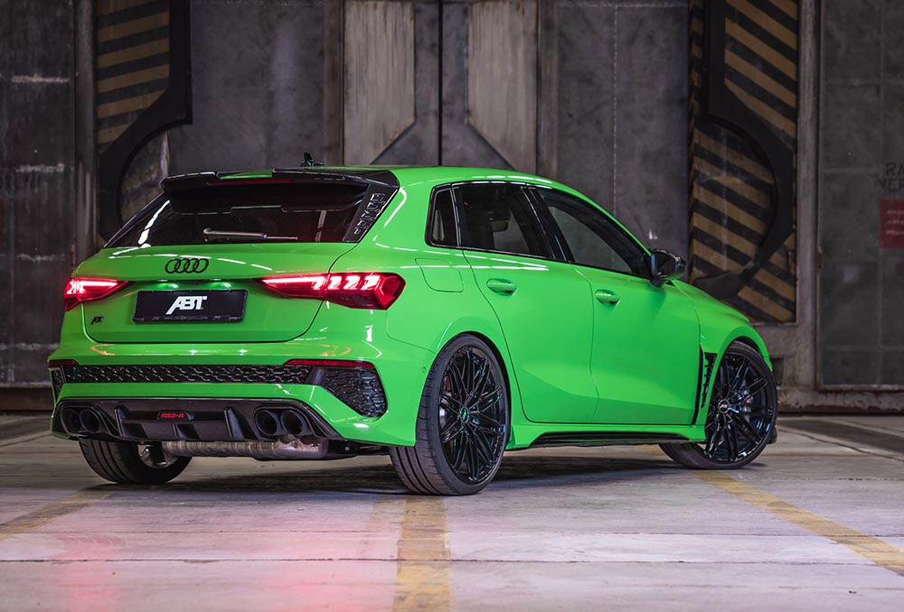 Auch optisch lässt der Abt Audi RS3-R die Muskeln spielen.