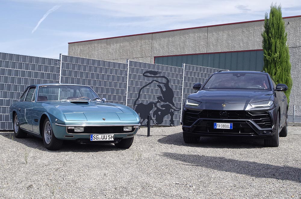 Die Lamborghini-Modelle Islero und Urus.