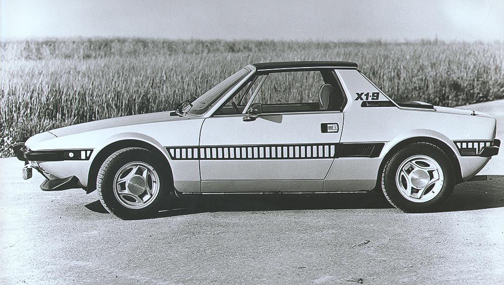 Der Fiat X1-9 Exclusiv verfügt über optische Modifikationen.