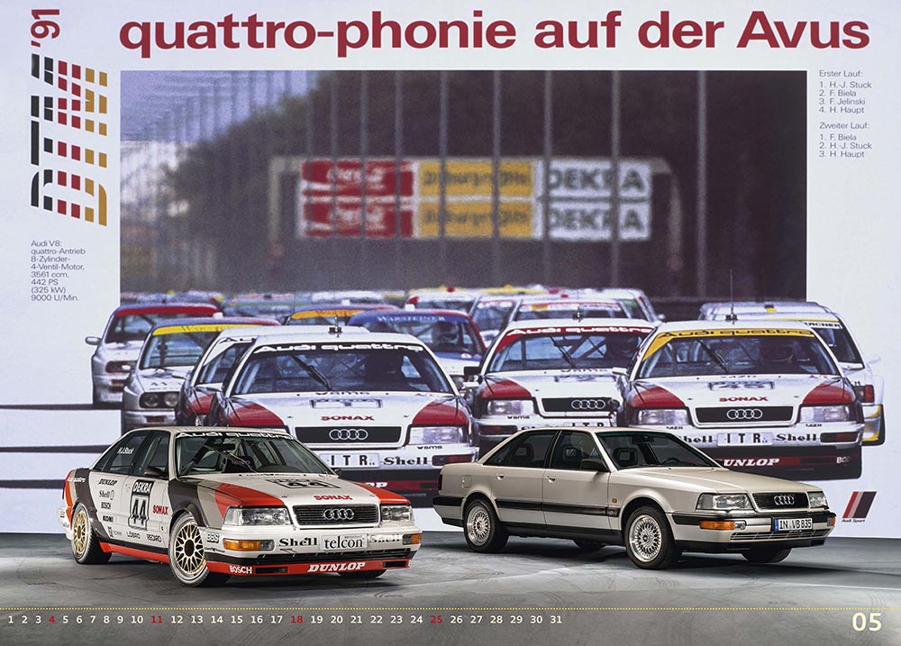 1991 gelang Audi erneut der DTM-Titelgewinn mit dem Audi V8.