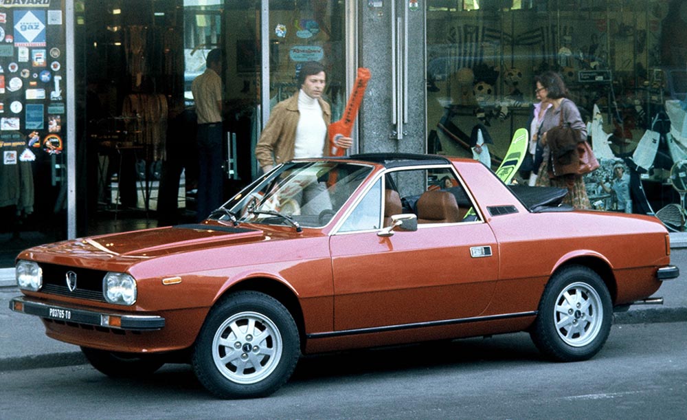 Pininfarina brachte nicht nur den Montecarlo in Form, auch der 1974 präsentierte Beta Spider mit Überrollbügel verdankte sein Design dem Ferrari-Hauscouturier.