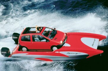 Bei den Filmfestspielen in Cannes hatte 1995 der Katamaran „Twingo Marine“ seinen großen Auftritt