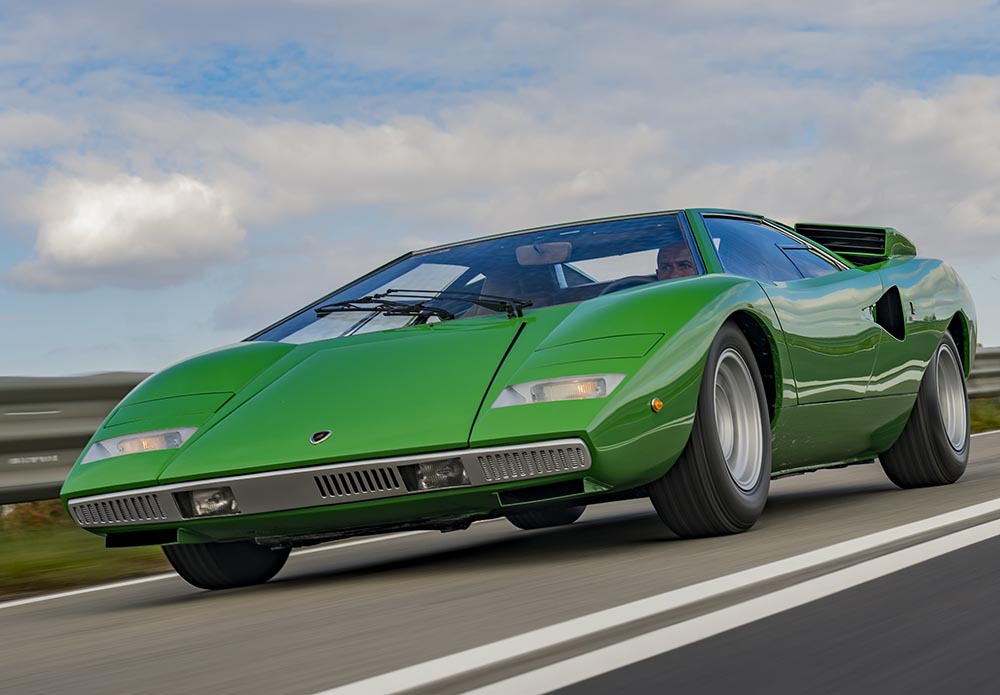 Ebenfalls ein Gandini ist der Lamborghini Countach aus dem Jahr 1971.