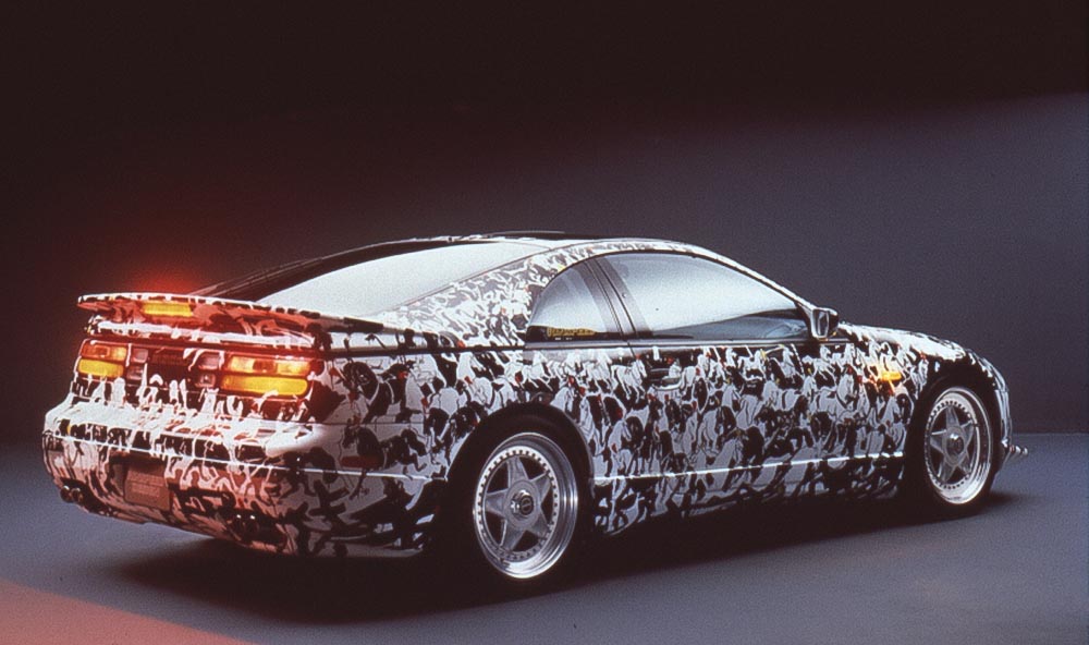 Das Jubiläum 25 Jahre Nissan in der Schweiz feiert Rinspeed 1992 am Genfer Automobil-Salon mit dem 420 PS starken Rinspeed Nissan 300 ZX „Speed-Art".