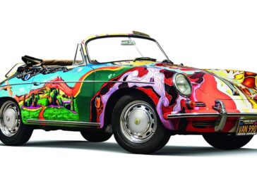 Blues- und Poplegende Janis Joplin ließ 1968 ihren 1964er Porsche 356 von ihrem Roadie Dave Richards in psychedelischen Farben bemalen