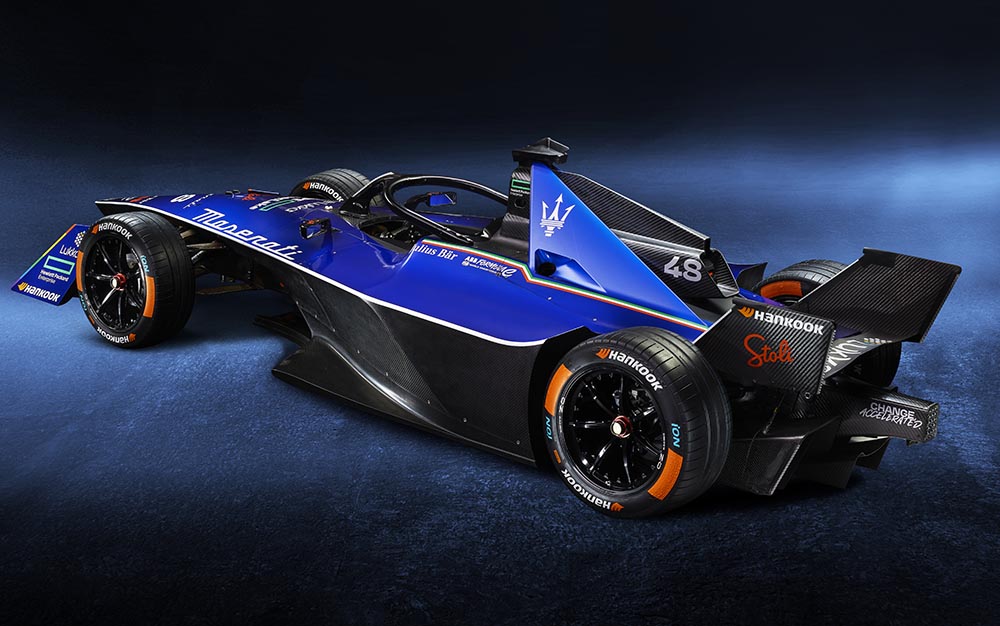 Maserati TipoFolgore Gen3 von seitlich hinten. Foto Maserati