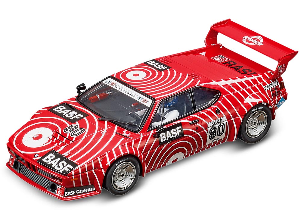 Der BMW M1 Procar H.-J. Stuck von Carrera, gebaut für den Einsatz auf der Slot-Car-Bahn war neu für rund 80 Euro zu haben – heute wird er häufig etwas teurer angeboten.