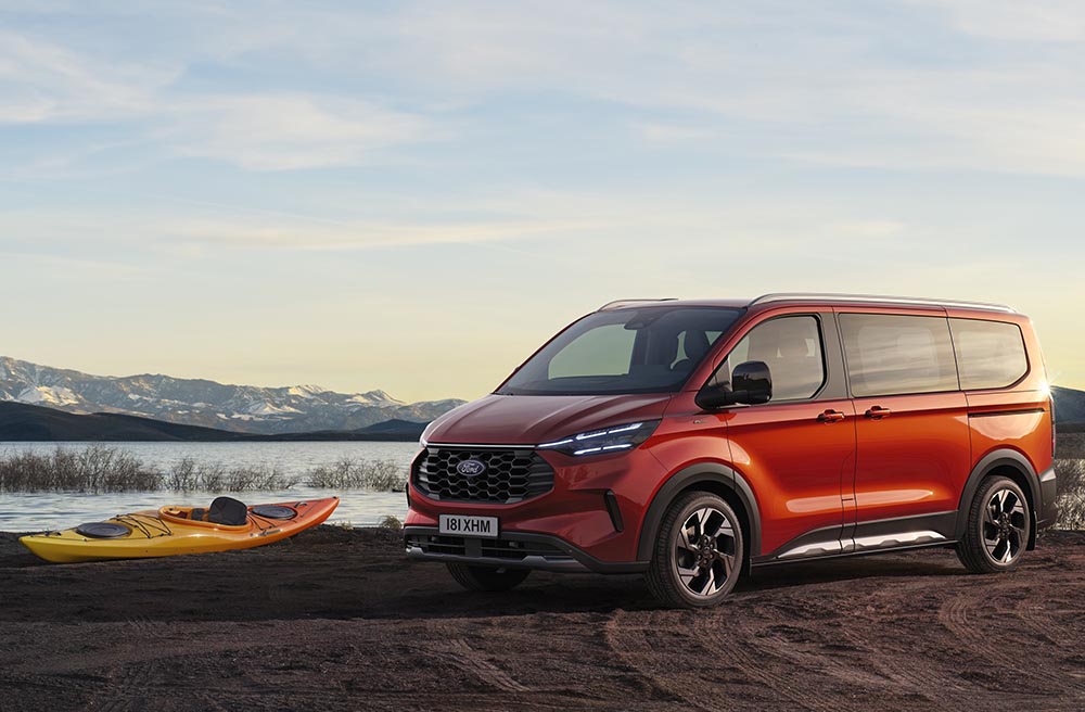 Der e-Tourneo Custom ist emissionsfrei unterwegs. 