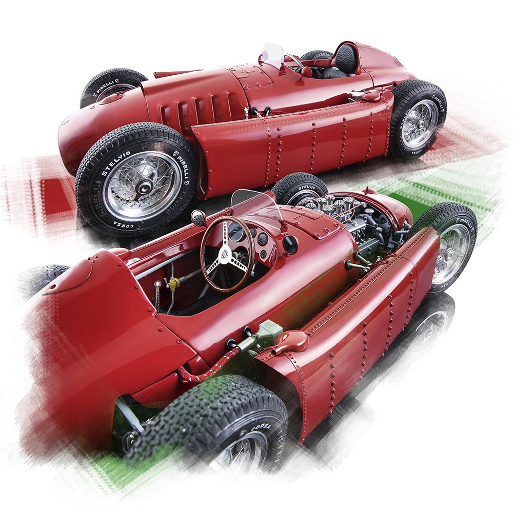 2018 ging der Preis an den Lancia D50 von CMC, ein 1:18-Modell des in der Saison 1955 von Eugenio Castellotti eingesetzten Formel-1-Renners.